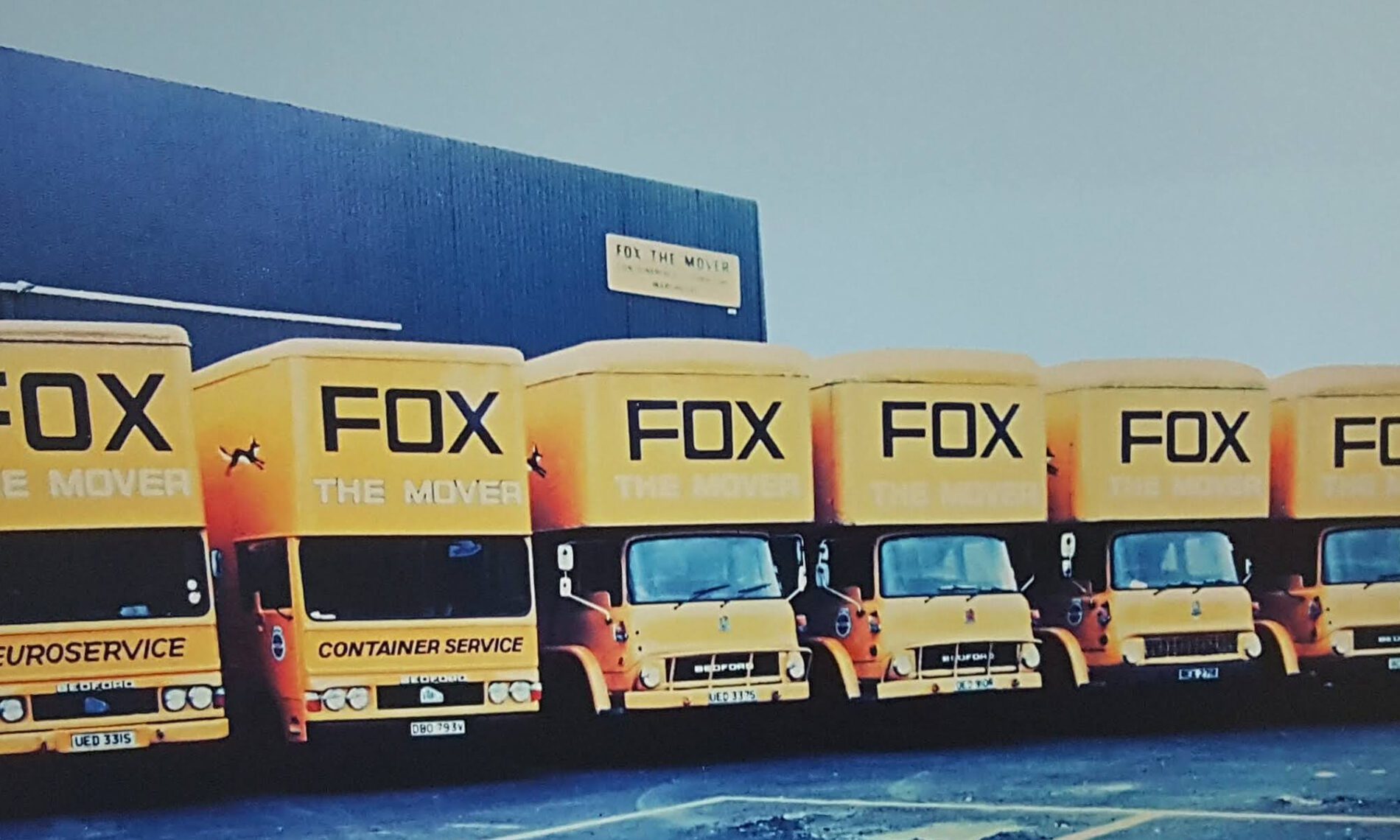 historic fox the mover vans outside a fox facility