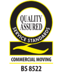 quality service standards commercial moving bs 8522 logo