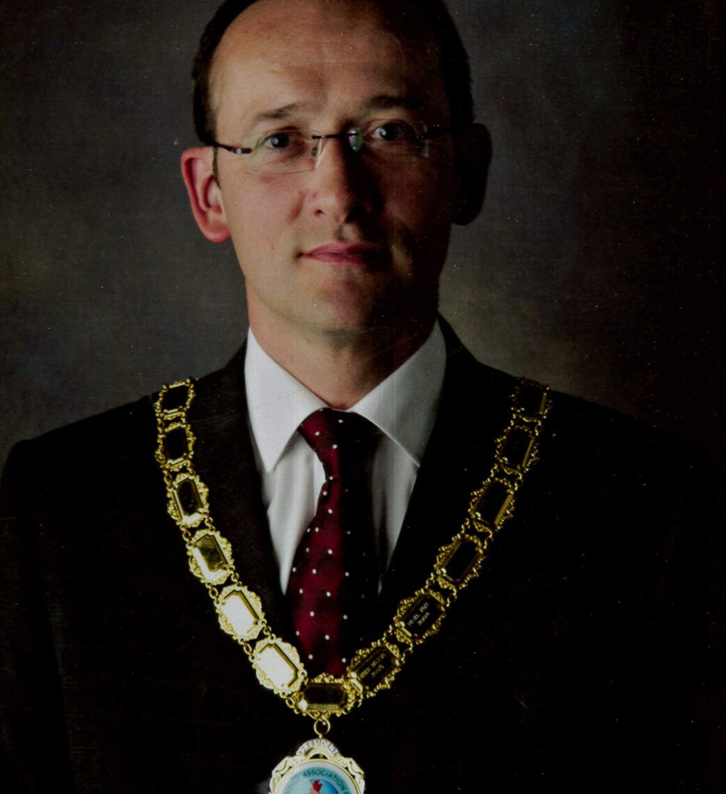 Paul Fox as president of the British Association of Removers
