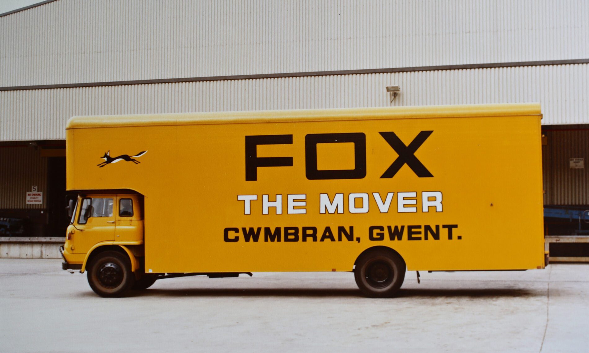 a fox the mover van outside the pilkington insulation factory in 1976