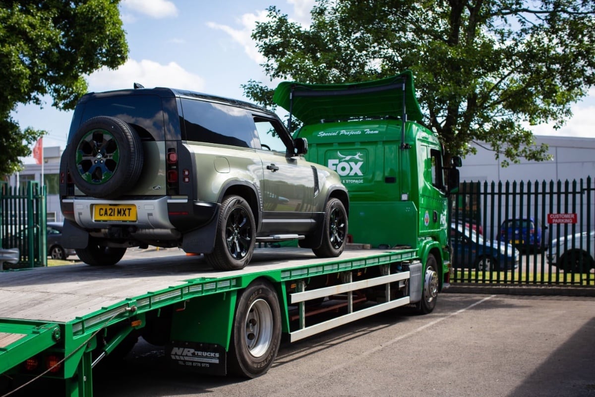 fox moving and storage transporting a car
